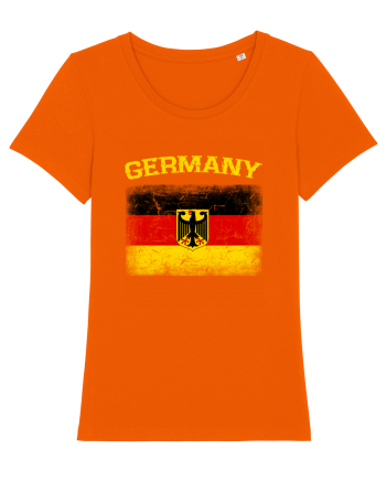 Germany vintage flag Bright Orange