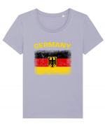 Germany vintage flag Tricou mânecă scurtă guler larg fitted Damă Expresser