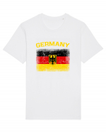 Germany vintage flag Tricou mânecă scurtă Unisex Rocker