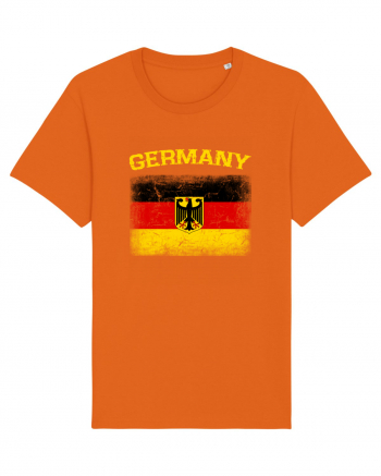 Germany vintage flag Bright Orange
