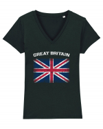 Great Britain Tricou mânecă scurtă guler V Damă Evoker