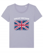 Great Britain Tricou mânecă scurtă guler larg fitted Damă Expresser