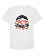 Not all those who wander are lost Tricou mânecă scurtă guler larg Bărbat Skater