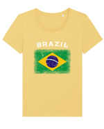 Brazilia Tricou mânecă scurtă guler larg fitted Damă Expresser
