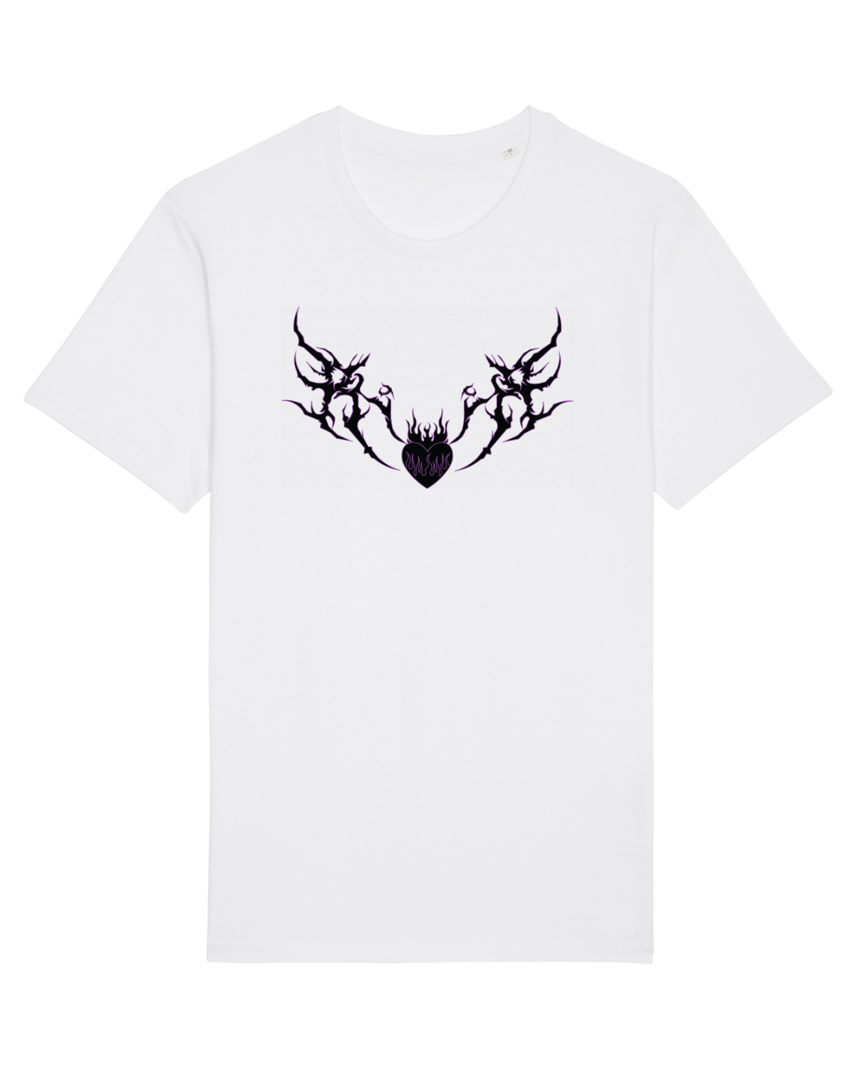 Tricou mânecă scurtă Unisex Rocker White