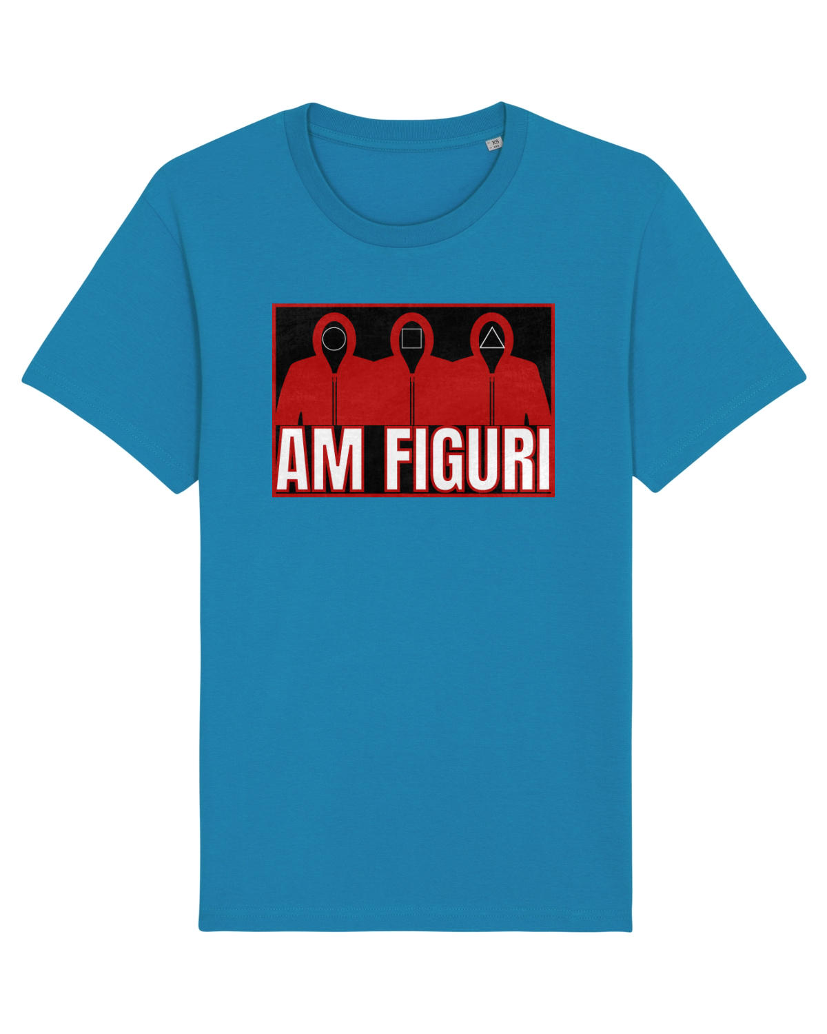 Tricou mânecă scurtă Unisex Rocker Azur