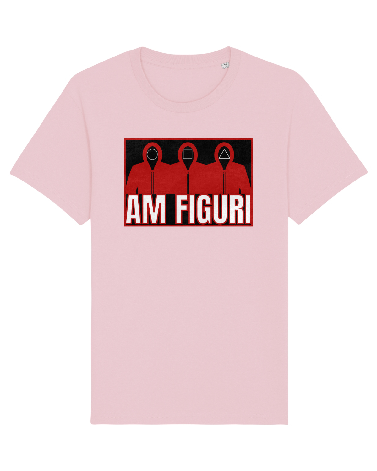 Tricou mânecă scurtă Unisex Rocker Cotton Pink