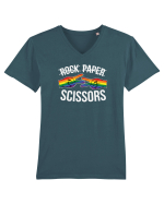 Rock Paper Scissors Tricou mânecă scurtă guler V Bărbat Presenter