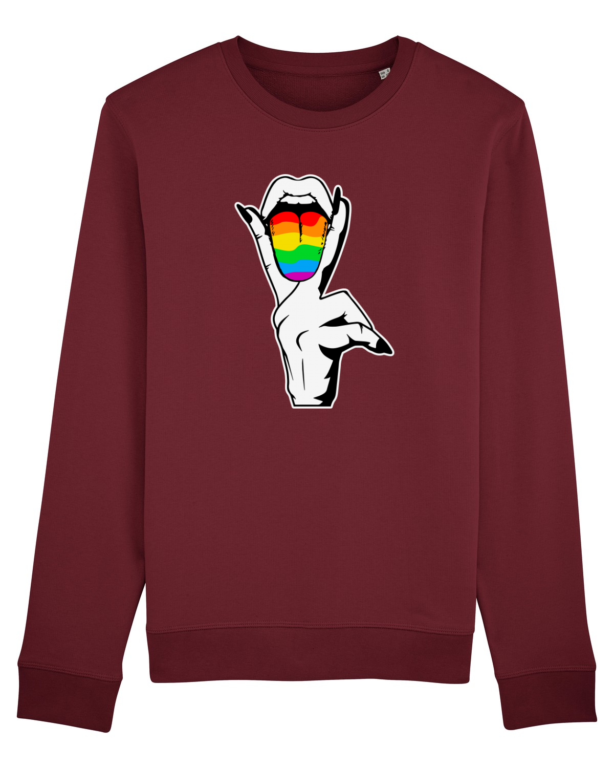 Bluză mânecă lungă Unisex Rise Burgundy