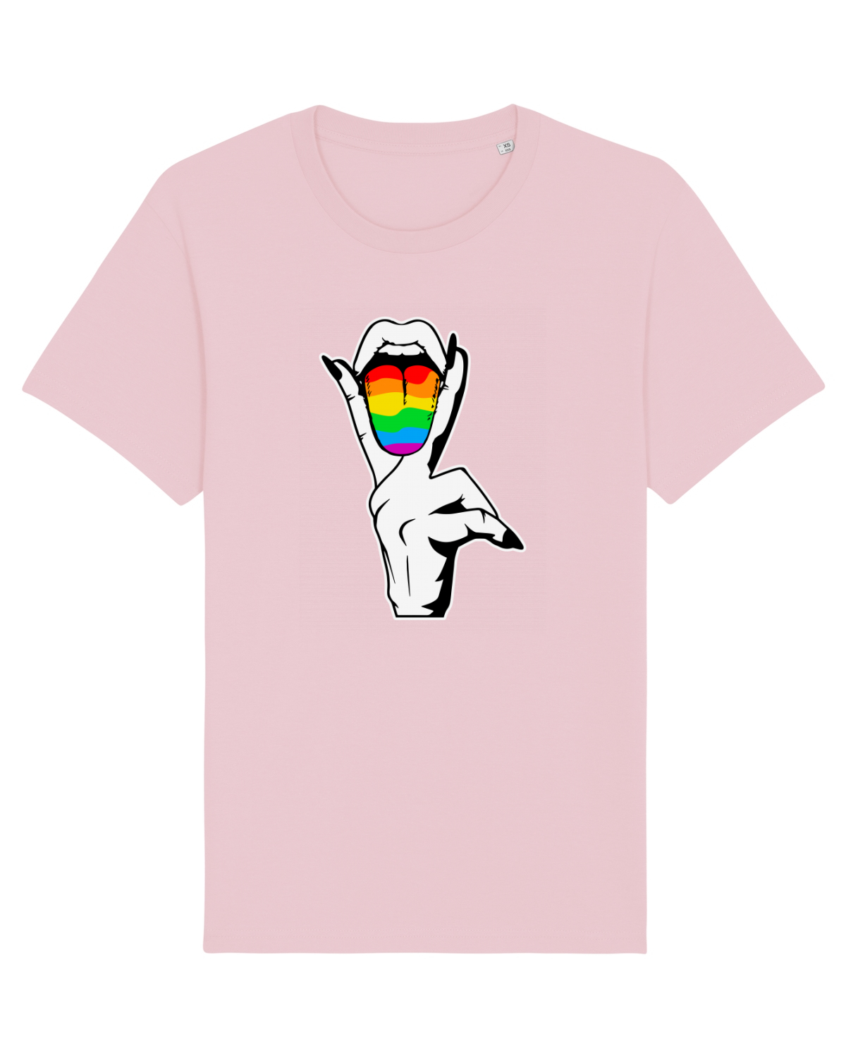Tricou mânecă scurtă Unisex Rocker Cotton Pink