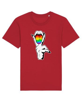 LGBT Mouth Red