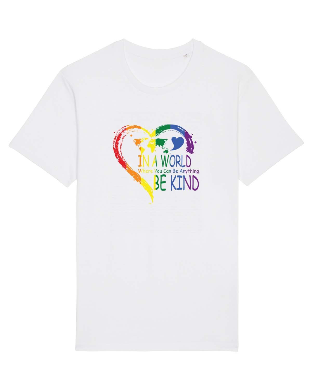 Tricou mânecă scurtă Unisex Rocker White