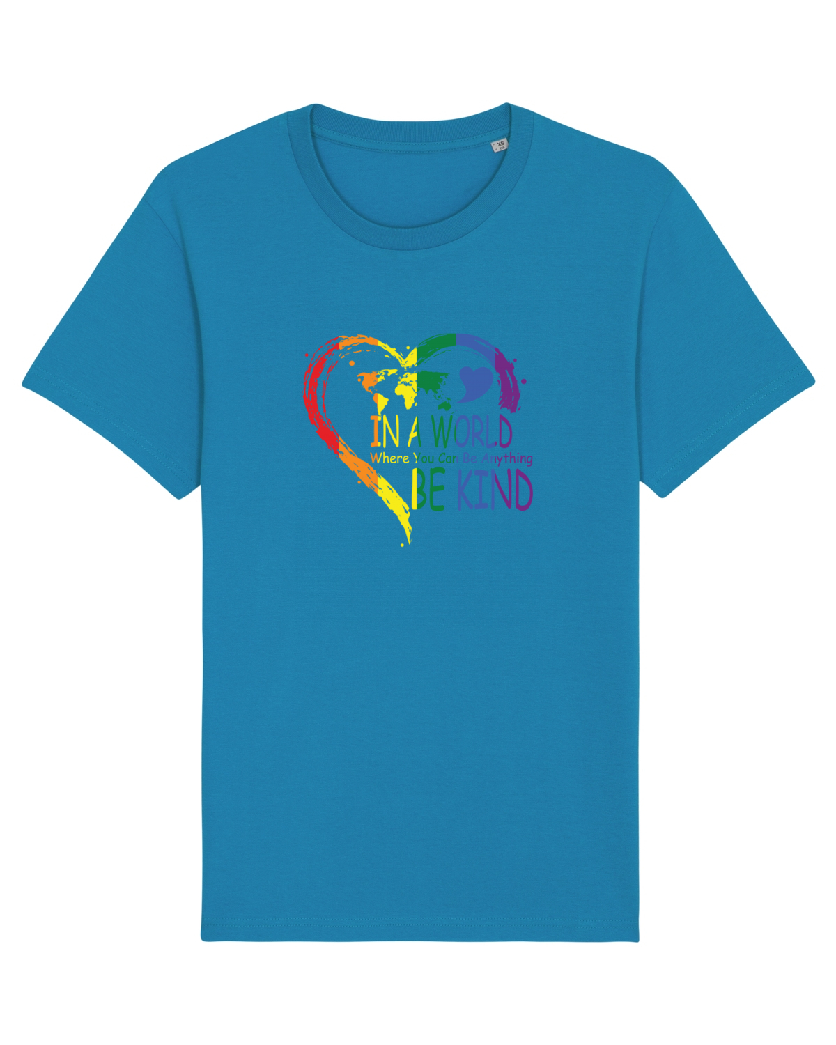 Tricou mânecă scurtă Unisex Rocker Azur