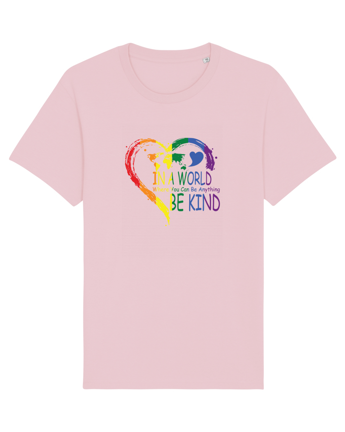 Tricou mânecă scurtă Unisex Rocker Cotton Pink