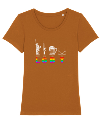 Liberty, Guns, Beer, Tits Roasted Orange
