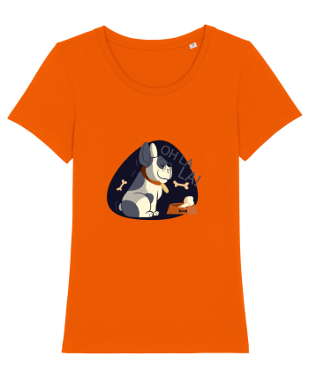 Oh La La French Bulldog Bright Orange