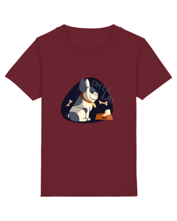 Oh La La French Bulldog Burgundy