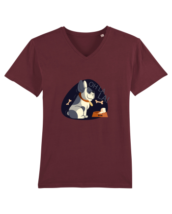 Oh La La French Bulldog Burgundy