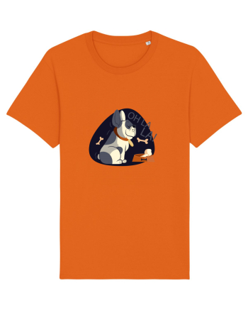Oh La La French Bulldog Bright Orange