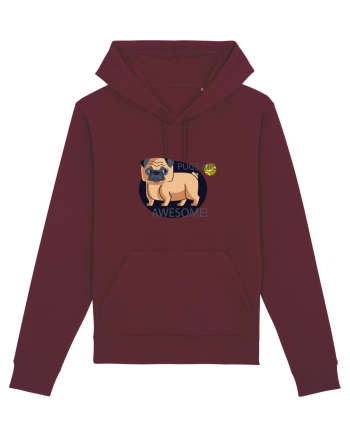 Pugs Are Awesome Burgundy