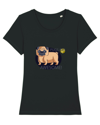 Pugs Are Awesome Black