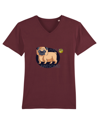 Pugs Are Awesome Burgundy