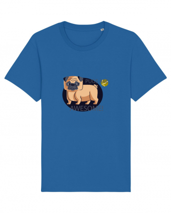 Pugs Are Awesome Royal Blue