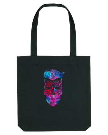 Funky Hipster Skull Black