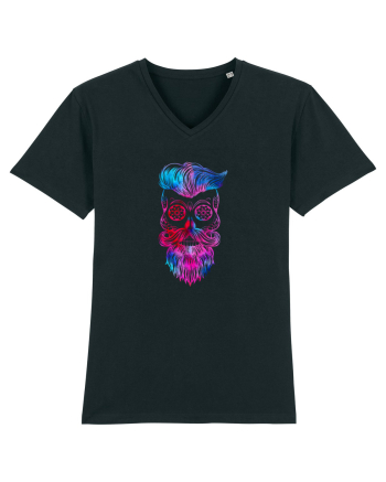 Funky Hipster Skull Black