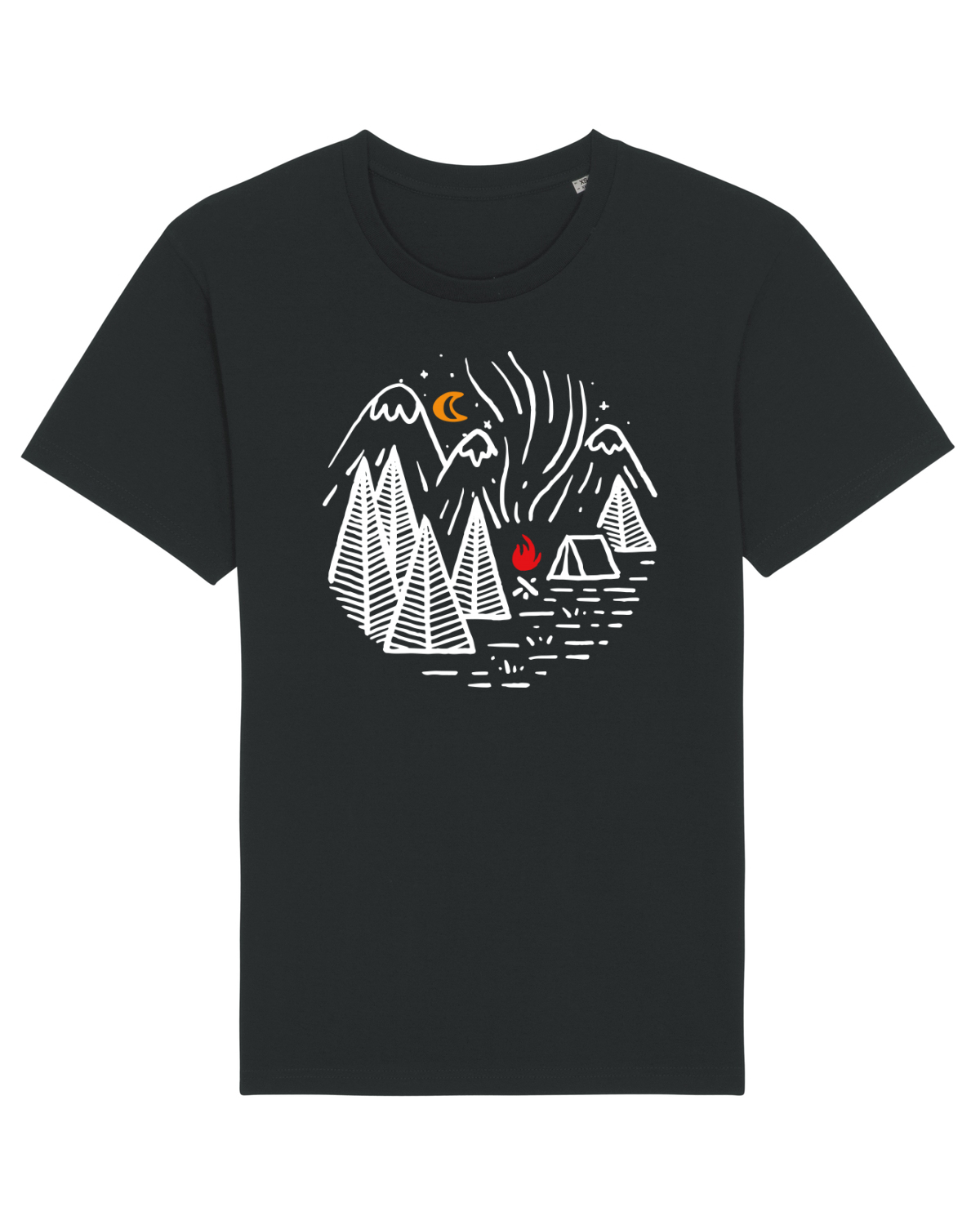 Tricou mânecă scurtă Unisex Rocker Black