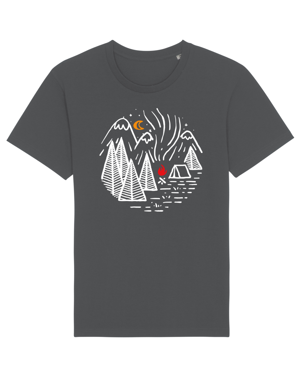 Tricou mânecă scurtă Unisex Rocker Anthracite