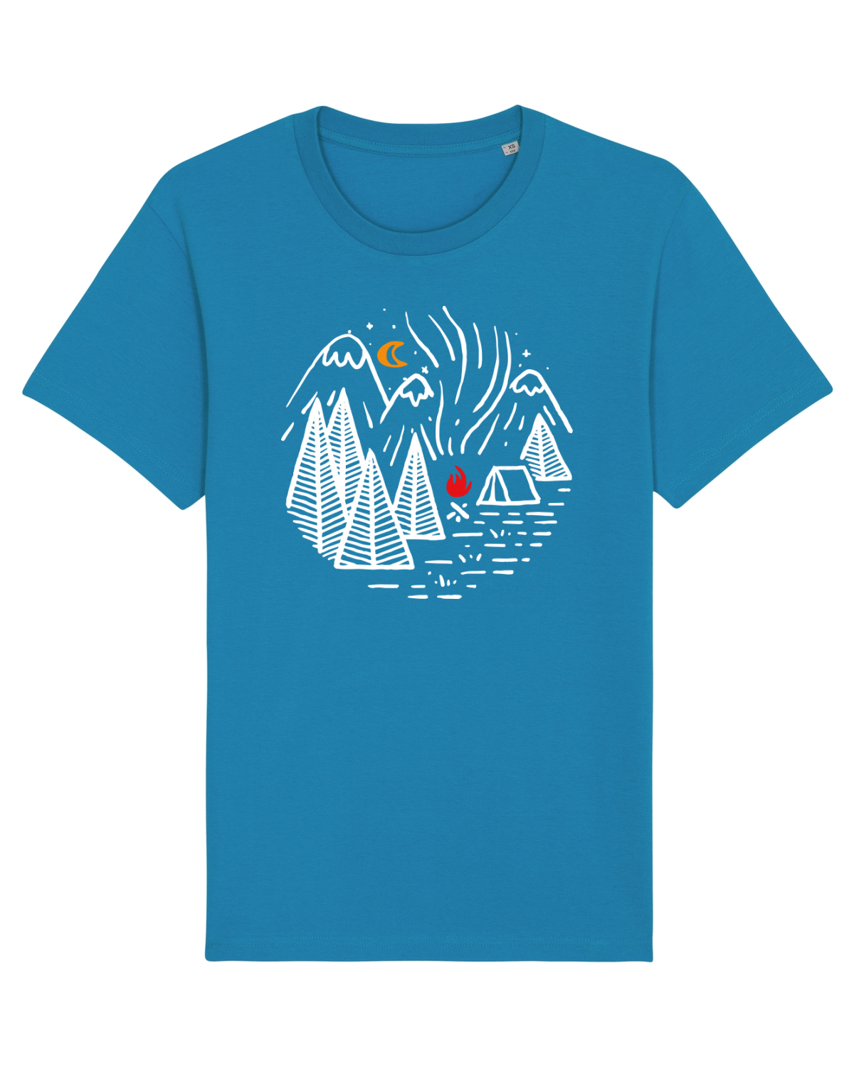 Tricou mânecă scurtă Unisex Rocker Azur