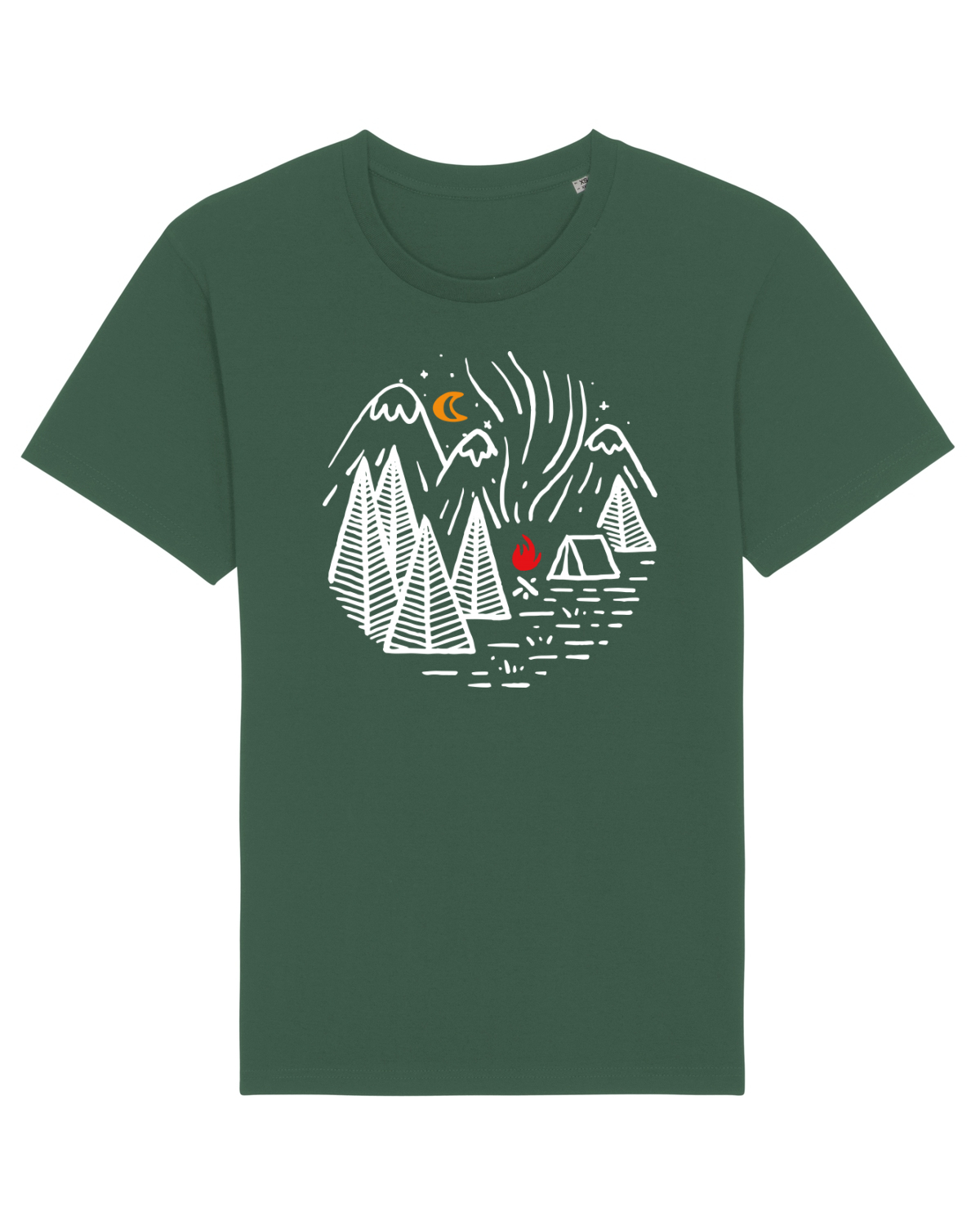 Tricou mânecă scurtă Unisex Rocker Bottle Green
