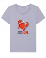 Absolutely A Crab, Not A Crap! Tricou mânecă scurtă guler larg fitted Damă Expresser