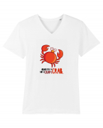 Absolutely A Crab, Not A Crap! Tricou mânecă scurtă guler V Bărbat Presenter