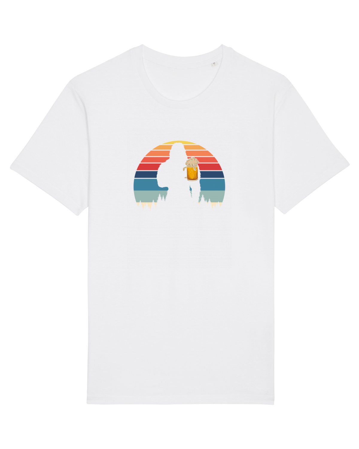 Tricou mânecă scurtă Unisex Rocker White
