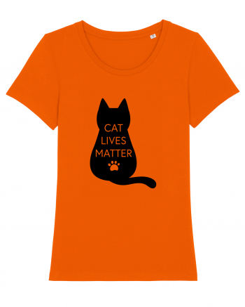 Cat Lives Matter Bright Orange
