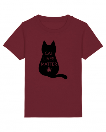 Cat Lives Matter Burgundy