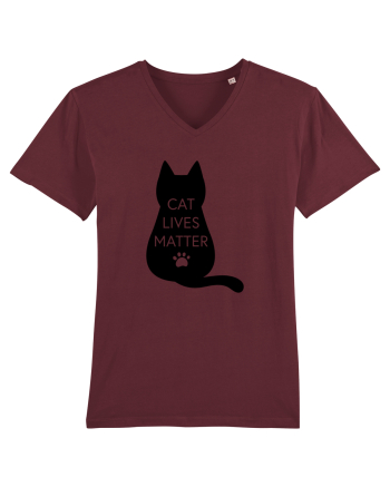Cat Lives Matter Burgundy