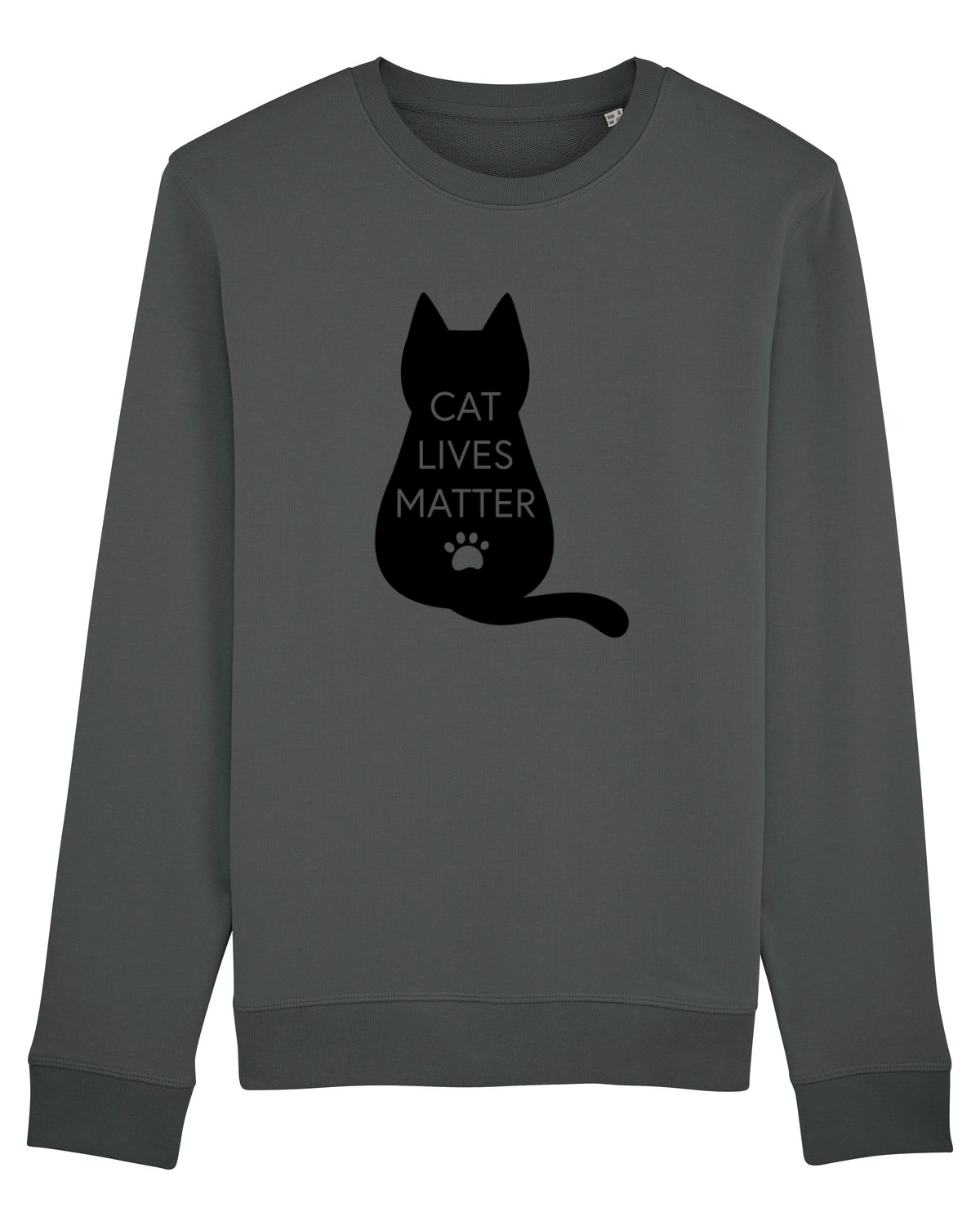 Bluză mânecă lungă Unisex Rise Anthracite