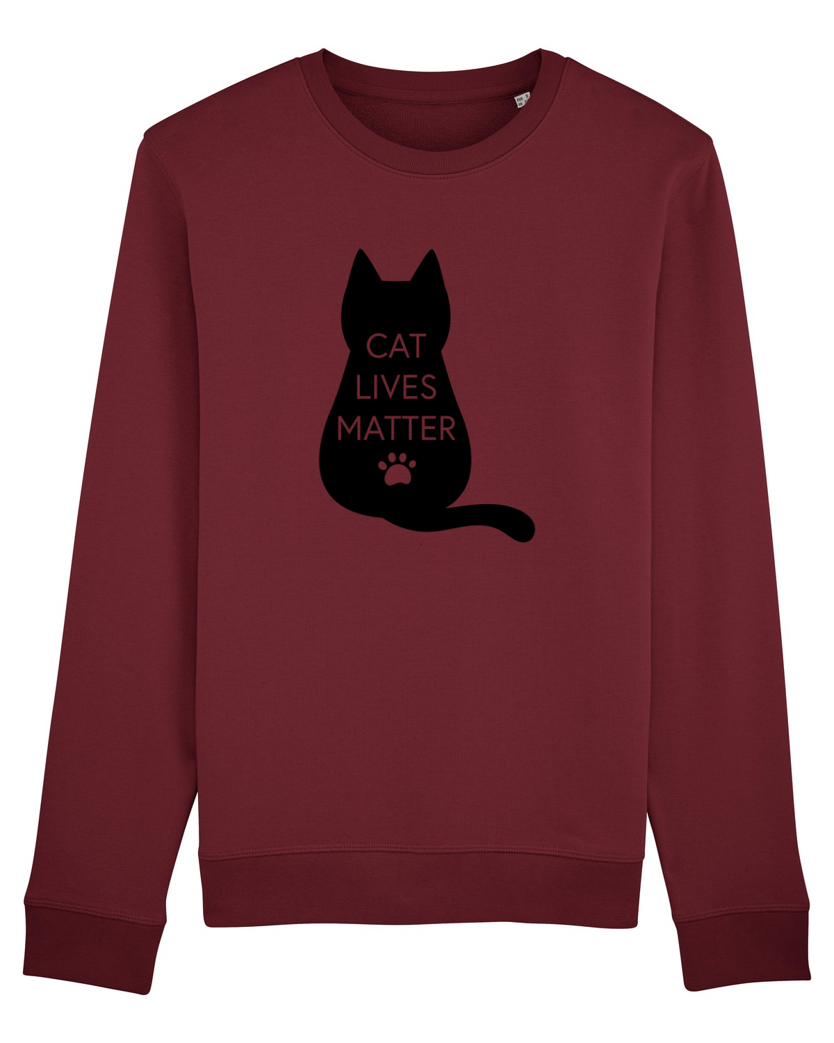 Bluză mânecă lungă Unisex Rise Burgundy