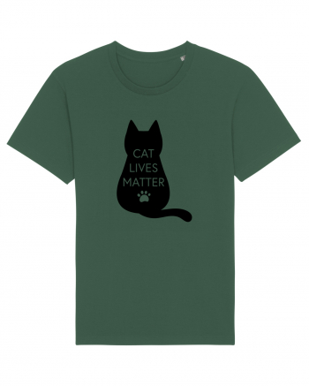 Cat Lives Matter Bottle Green