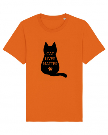 Cat Lives Matter Bright Orange