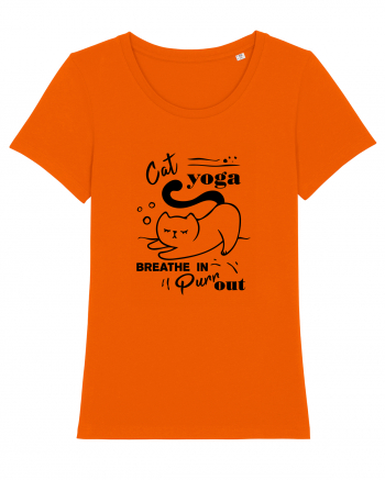 Cat Yoga Bright Orange