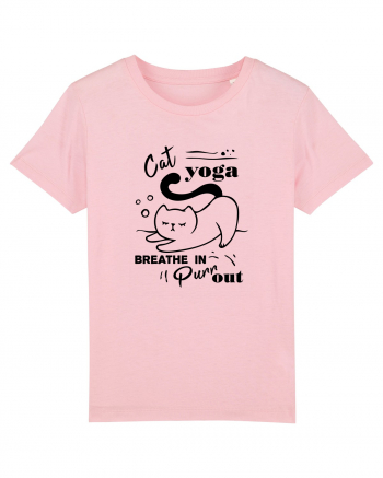 Cat Yoga Cotton Pink