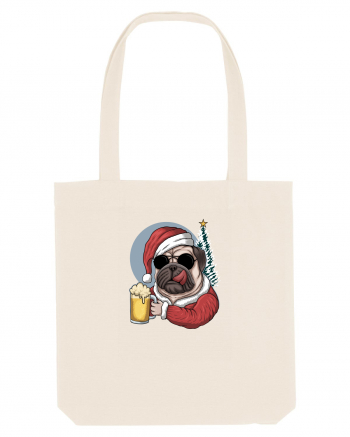 Cool Christmas Pug Natural