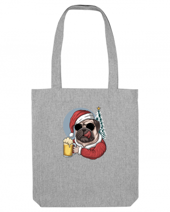 Cool Christmas Pug Heather Grey