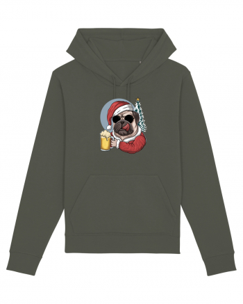 Cool Christmas Pug Khaki