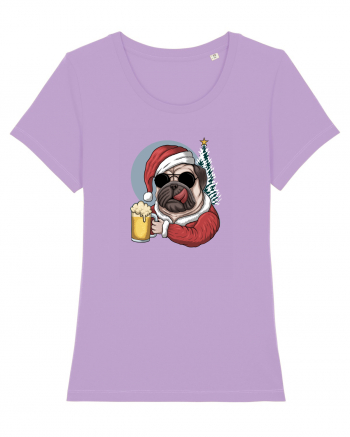 Cool Christmas Pug Lavender Dawn