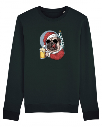 Cool Christmas Pug Black